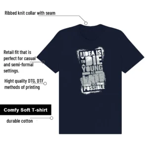 86 OG Golf Obsidian Die Young Matching Tees features