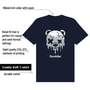 86 OG Golf Obsidian Drippy Bear Graphic Shirt features