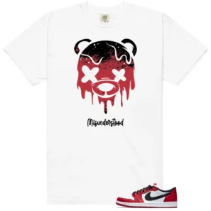 Air Jordan 1 Low OG 'Chicago' - 2025 Drippy Bear Graphic Shirt