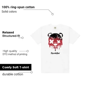 Air Jordan 1 Low OG 'Chicago' - 2025 Drippy Bear Graphic Shirt features