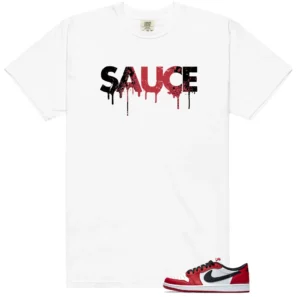 Air Jordan 1 Low OG 'Chicago' - 2025 Sauce Matching Shirt
