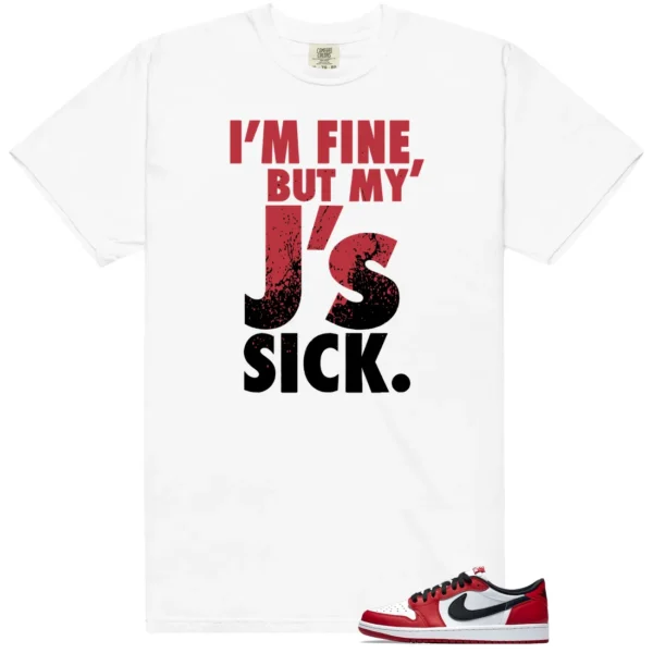 Air Jordan 1 Low OG 'Chicago' - 2025 Sick J's Matching Tees