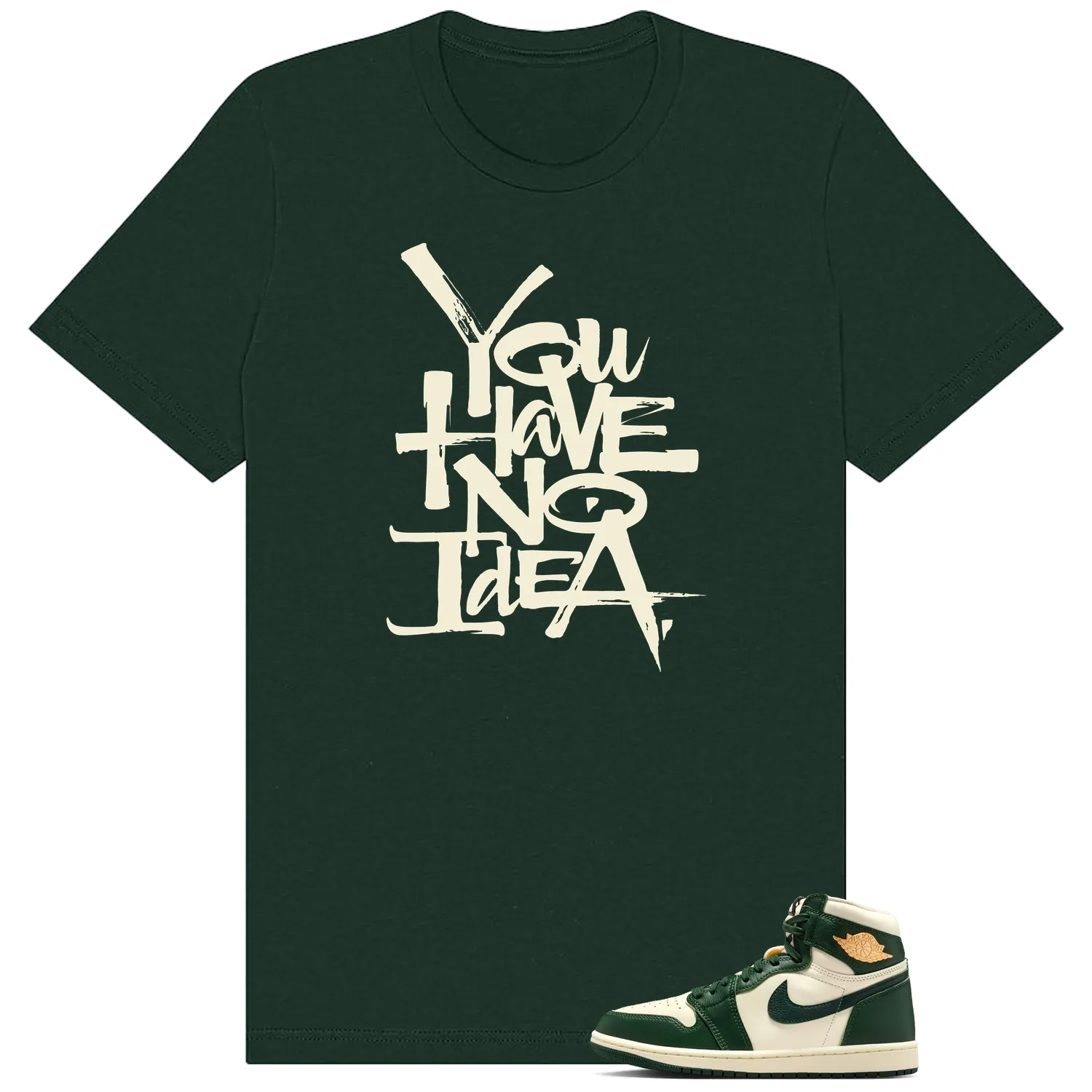 No Idea Shirt to match WMNS Pro Green 1s