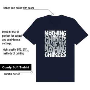 Nothing Changes Shirt to match 86 OG Golf Obsidian features