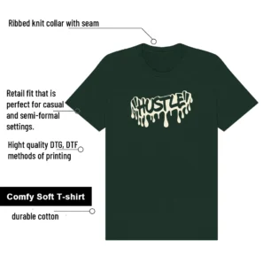 Shirt To Match WMNS Pro Green 1s Hustle Drip Graphic features