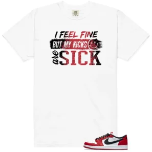 Sick Kicks Shirt to match Air Jordan 1 Low OG 'Chicago' - 2025