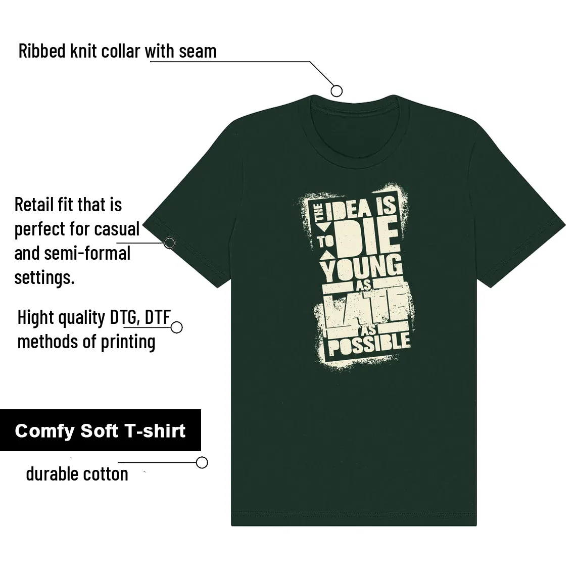 WMNS Pro Green 1s Die Young Matching Tees features