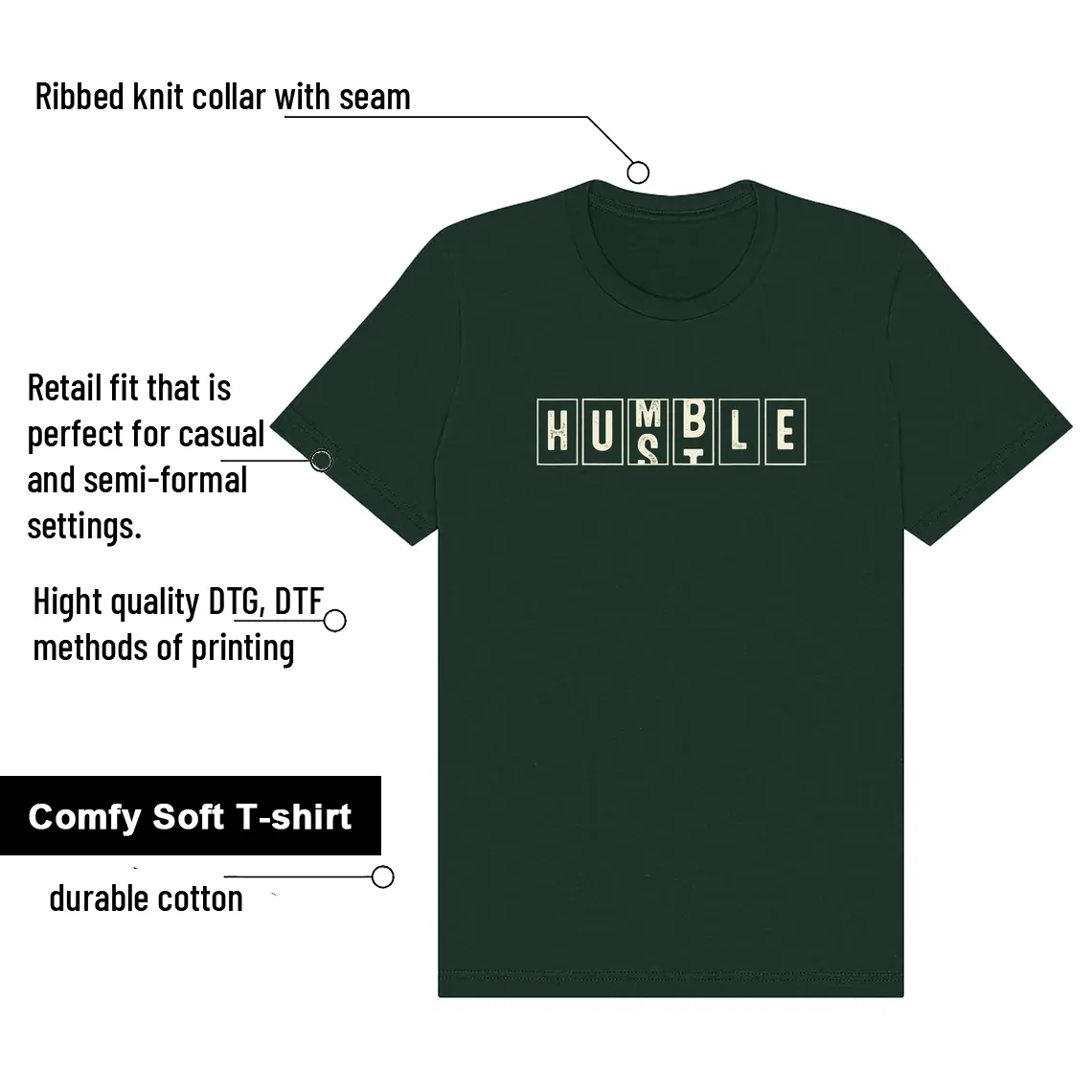WMNS Pro Green 1s Hustle Humble Match Shirt features