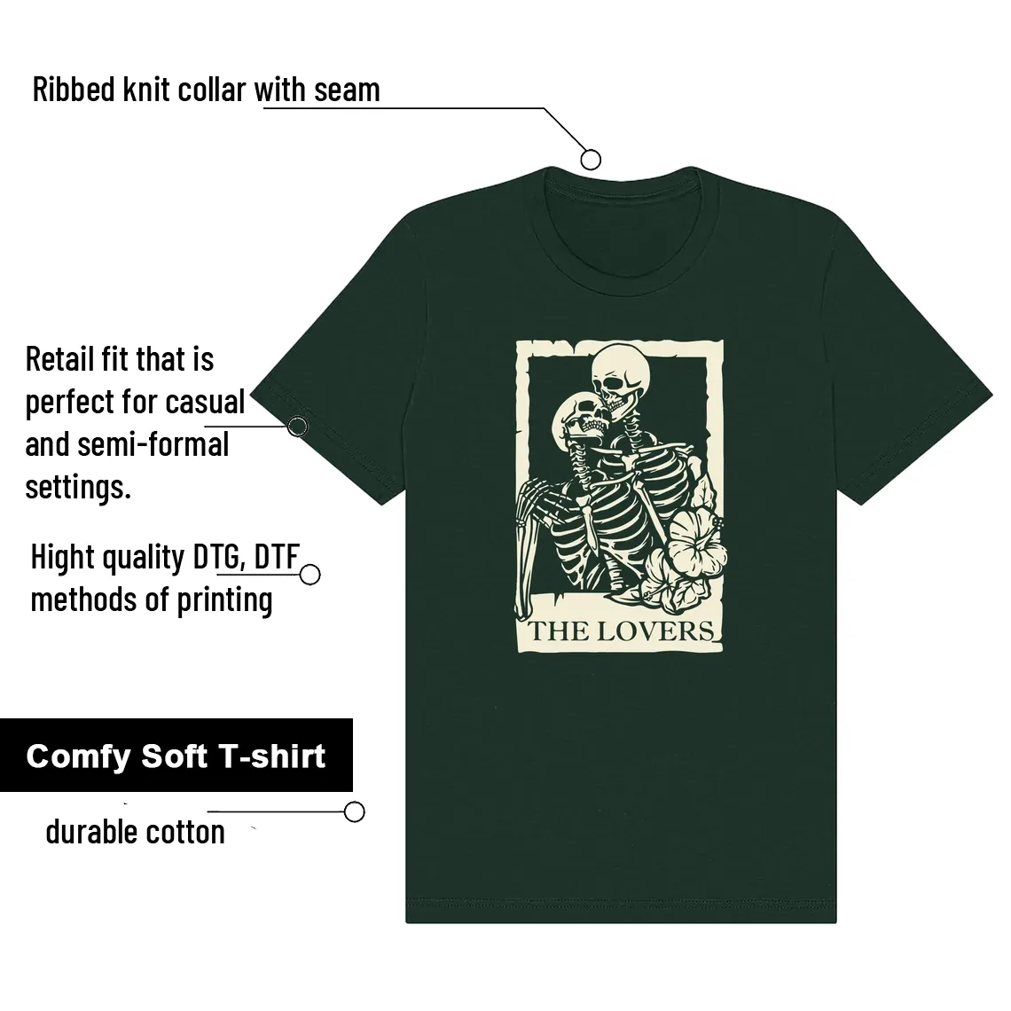 WMNS Pro Green 1s Lovers Matching Tees features