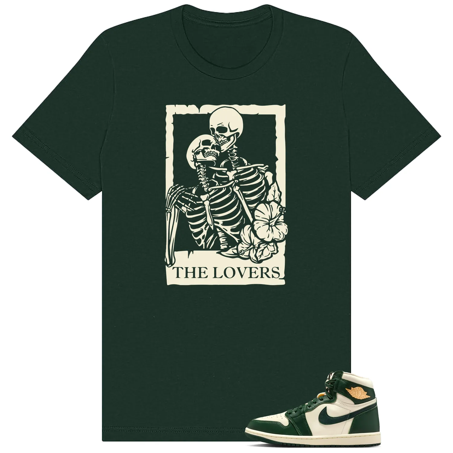 WMNS Pro Green 1s Lovers Matching Tees