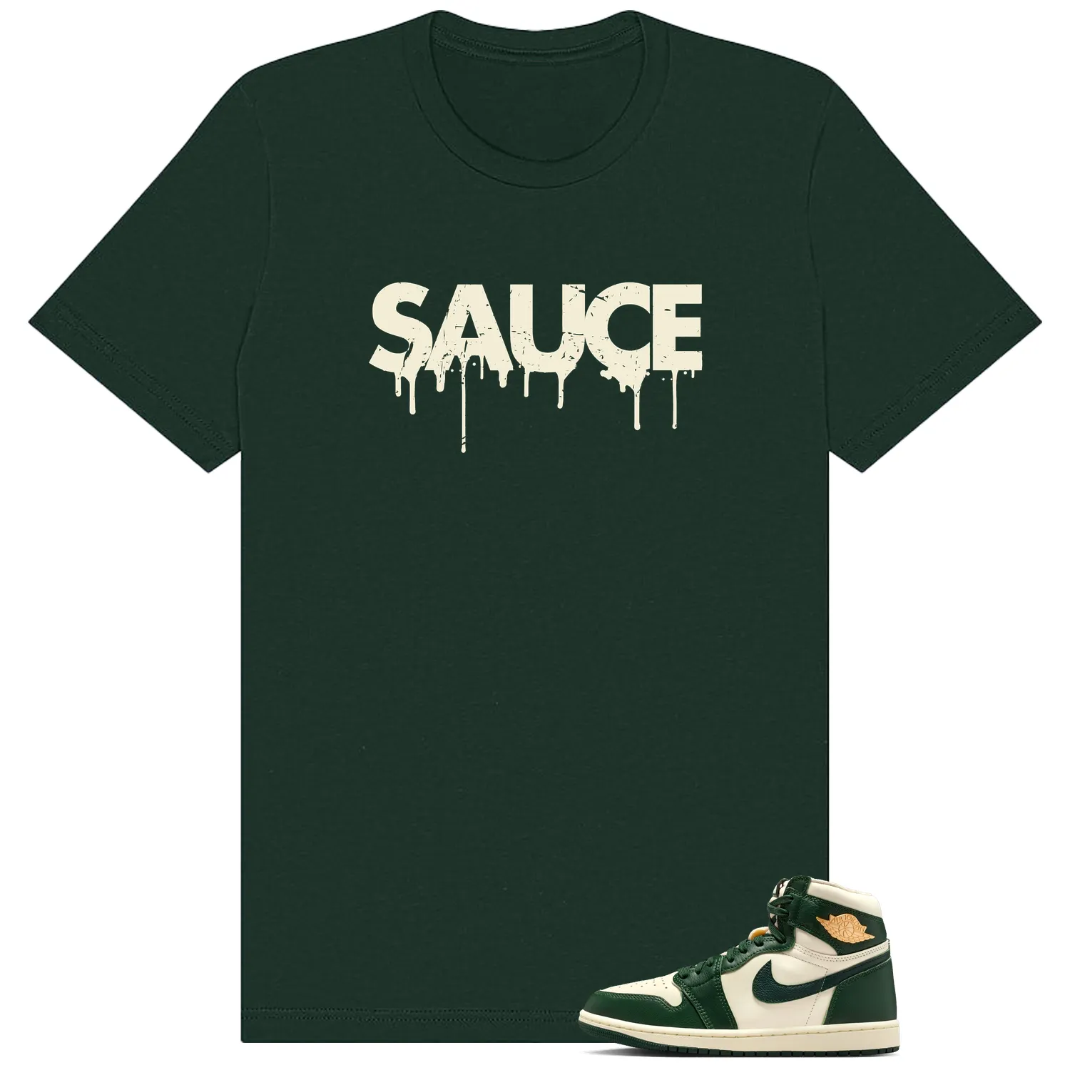 WMNS Pro Green 1s Sauce Matching Shirt