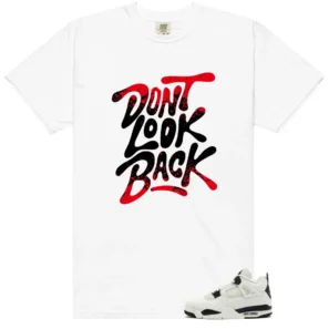 Air Jordan 4 Flight Club Matching Shirt - Dont Look Back