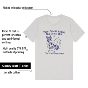 Don't Stress T-Shirt - Fits Nike Air Max 1 Essential Sanded Purple features