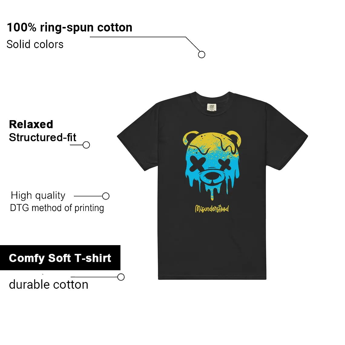 Drippy Bear Tee - Compatible with Shirts to Match Air Jordan 11 Retro 'Gamma Blue' 2025 features