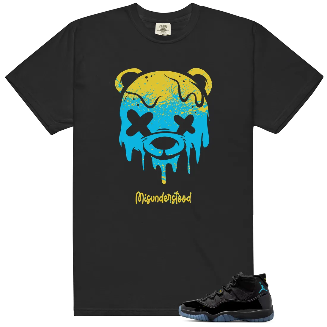 Drippy Bear Tee - Compatible with Shirts to Match Air Jordan 11 Retro 'Gamma Blue' 2025