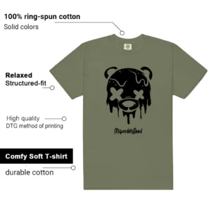 Drippy Bear Tee to Match New Balance 9060 V1 Dark Olivine features