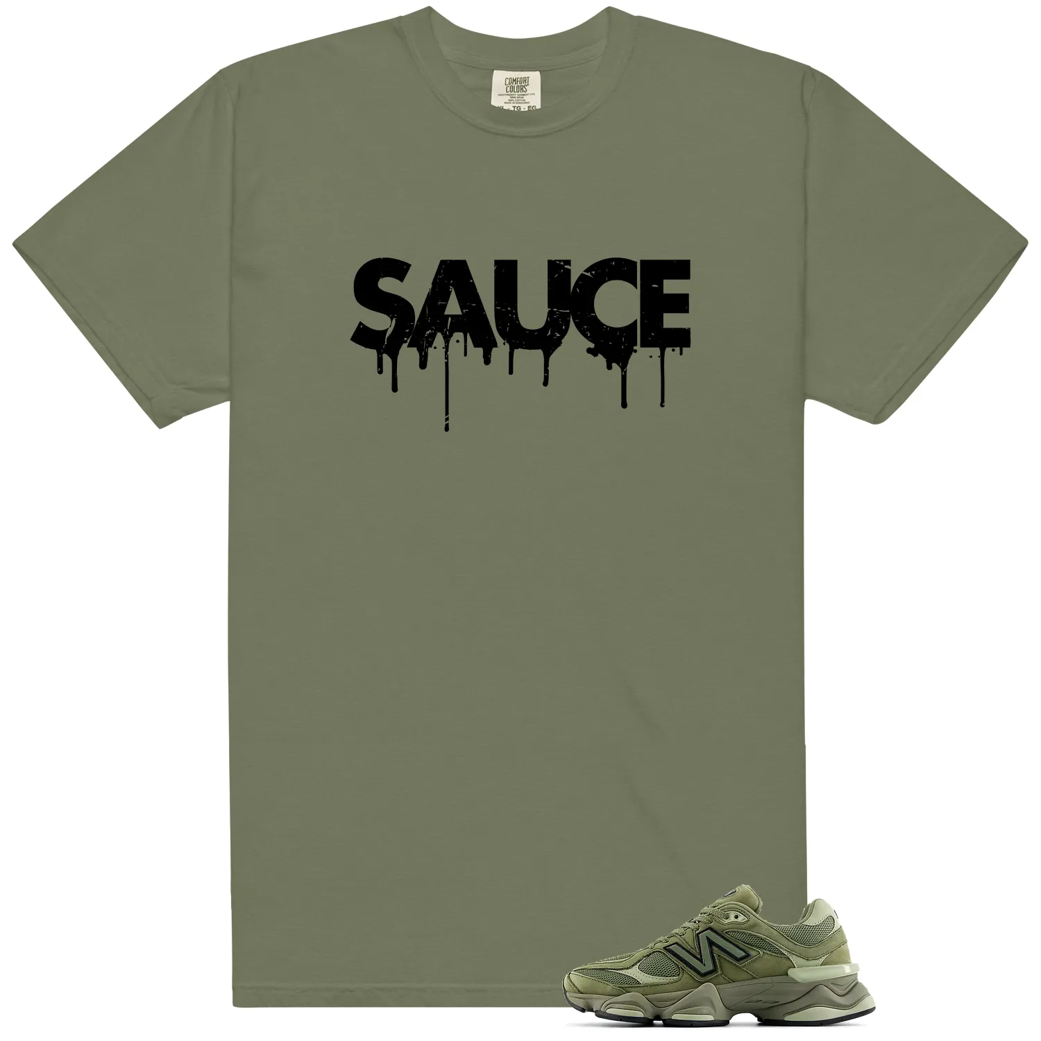 Matching Shirt for New Balance 9060 V1 Dark Olivine - Sauce