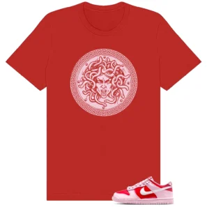 Medusa Tee to Match Nike Dunk Low GS Valentines Day Be Me