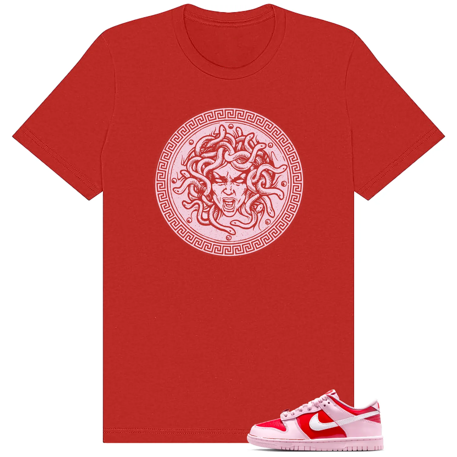 Medusa Tee to Match Nike Dunk Low GS Valentines Day Be Me