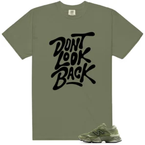 New Balance 9060 V1 Dark Olivine Matching Shirt - Dont Look Back