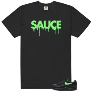 Nike Air Max 1 Essential 'Green Strike' Sauce Matching Shirt