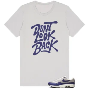 Nike Air Max 1 Essential Sanded Purple Matching Shirt - Dont Look Back