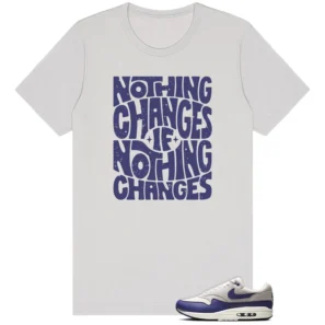 Nike Air Max 1 Essential Sanded Purple Matching Shirt - Nothing Changes