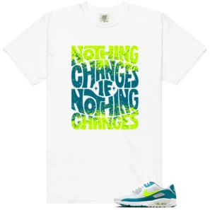 Nike Air Max 90 Golf Bright Spruce Volt Matching Shirt - Nothing Changes