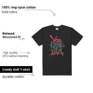 No Idea Tee - Compatible with Nike Air Max 1 Bred features