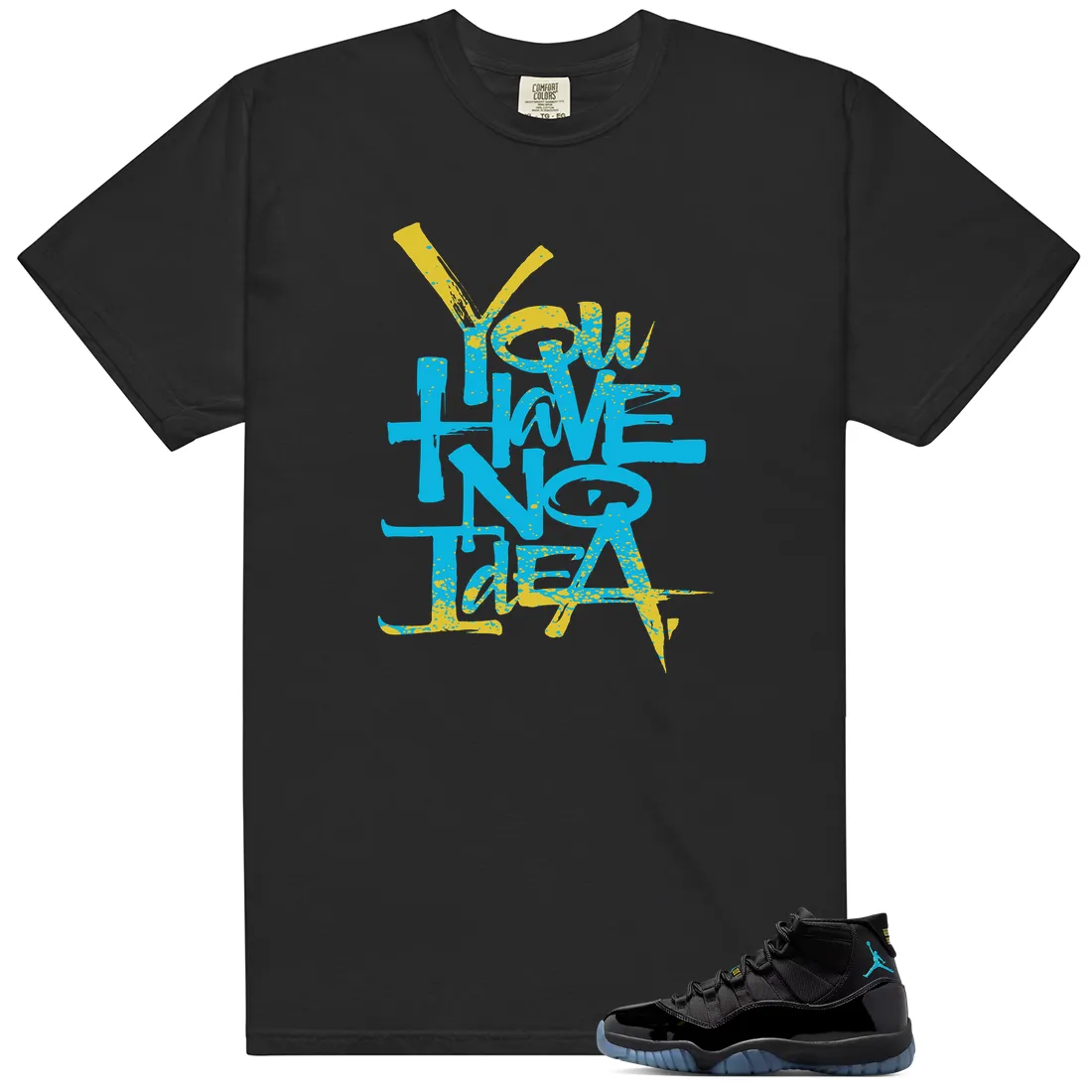 No Idea Tee - Compatible with Shirts to Match Air Jordan 11 Retro 'Gamma Blue' 2025