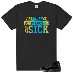 Sick Kicks Graphic Tee - Fits Shirts to Match Air Jordan 11 Retro 'Gamma Blue' 2025