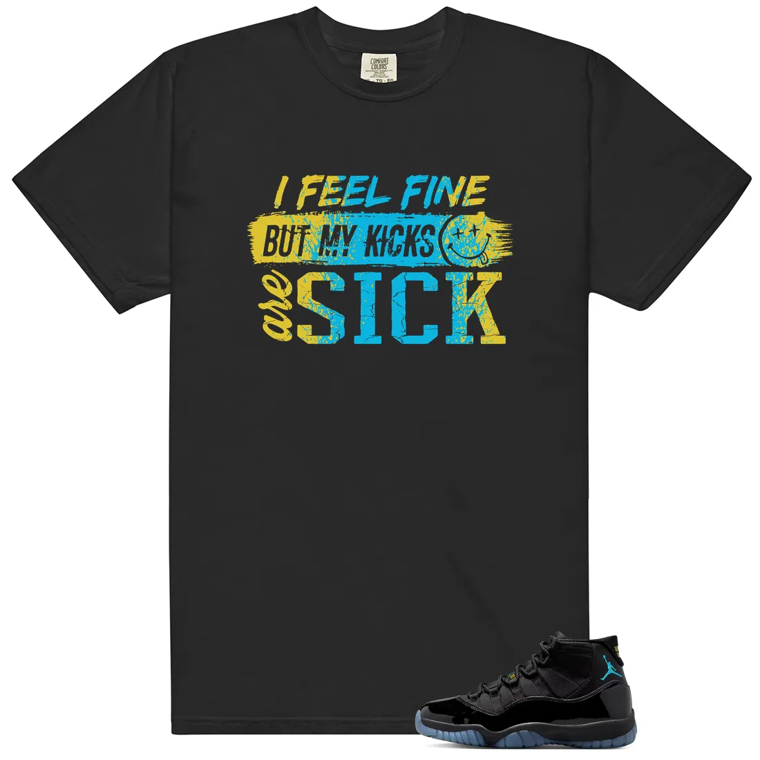 Sick Kicks Graphic Tee - Fits Shirts to Match Air Jordan 11 Retro 'Gamma Blue' 2025