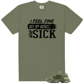 Sick Kicks T-Shirt - Fits New Balance 9060 V1 Dark Olivine