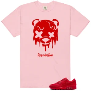 Drippy Bear Tee to Match Nike Air Max 90 SE University Red Valentines Day Pack 2026