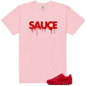 Matching Shirt for Nike Air Max 90 SE University Red Valentines Day Pack 2026 - Sauce