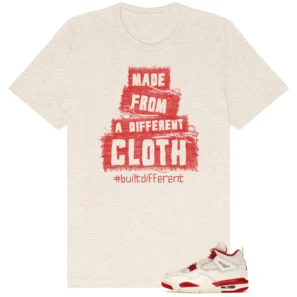 Built Different T-Shirt - Fits Jordan 4 Retro Valentines Day Sierra Red