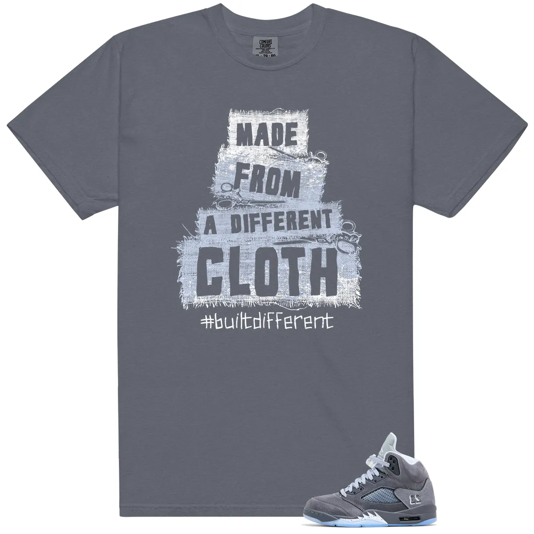 Built Different T-Shirt - Fits Jordan 5 Retro Wolf Grey 2026
