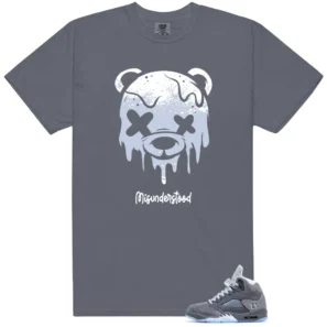 Drippy Bear Tee to Match Jordan 5 Retro Wolf Grey 2026