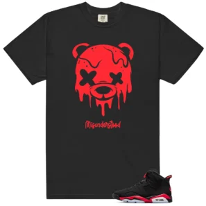 Drippy Bear Tee to Match Jordan 6 Retro Infrared Salesman