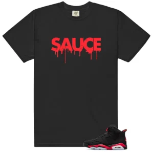 Matching Shirt for Jordan 6 Retro Infrared Salesman - Sauce