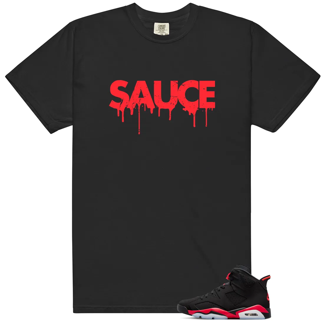 Matching Shirt for Jordan 6 Retro Infrared Salesman - Sauce