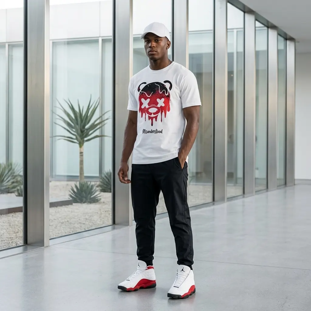 Drippy Bear Shirt to Match Air Jordan 13 Retro True Red 2026