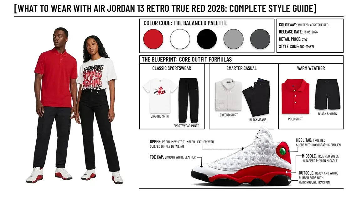 What to Wear With Air Jordan 13 Retro True Red 2026 Complete Style Guide