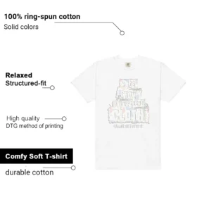 Built Different Shirt to Match Air Jordan 3 Retro Spring Is In The Air features - material, print quality, and sizing details