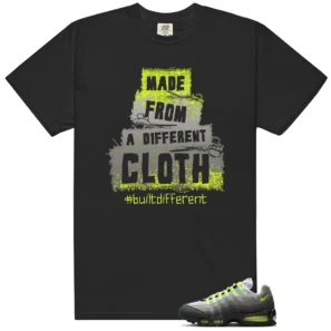Built Different Shirt to Match Air Max 95 Big Bubble Neon Yellow 2026 - Air Max 95 Big Bubble Neon Yellow 2026 matching shirt