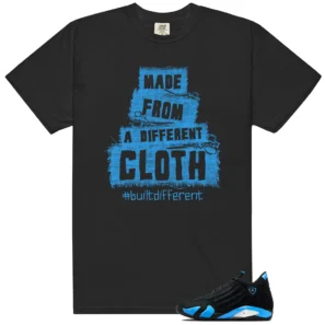 Built Different Shirt to Match Jordan 14 University Blue - Jordan 14 University Blue matching shirt
