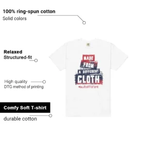 Built Different Shirt to Match Nike Air Force 1 Low Team USA features - material, print quality, and sizing details