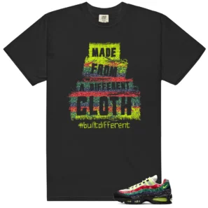 Built Different Shirt to Match Nike Air Max 95 OG Big Bubble Paisley Neon - Nike Air Max 95 OG Big Bubble Paisley Neon matching shirt