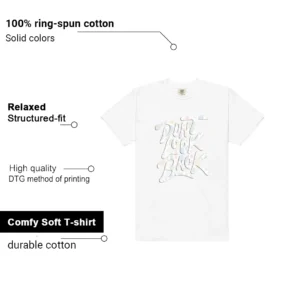Dont Look Back Shirt to Match Air Jordan 3 Retro Spring Is In The Air features - material, print quality, and sizing details