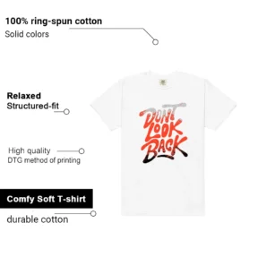 Dont Look Back Shirt to Match Nike Air Max 90 Infrared 3M features - material, print quality, and sizing details